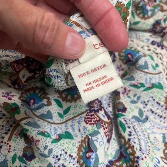 SUNDANCE CATALOG Jessamyn Lace Blouse Size Small Boho Summer tunic READ! - Picture 8 of 13